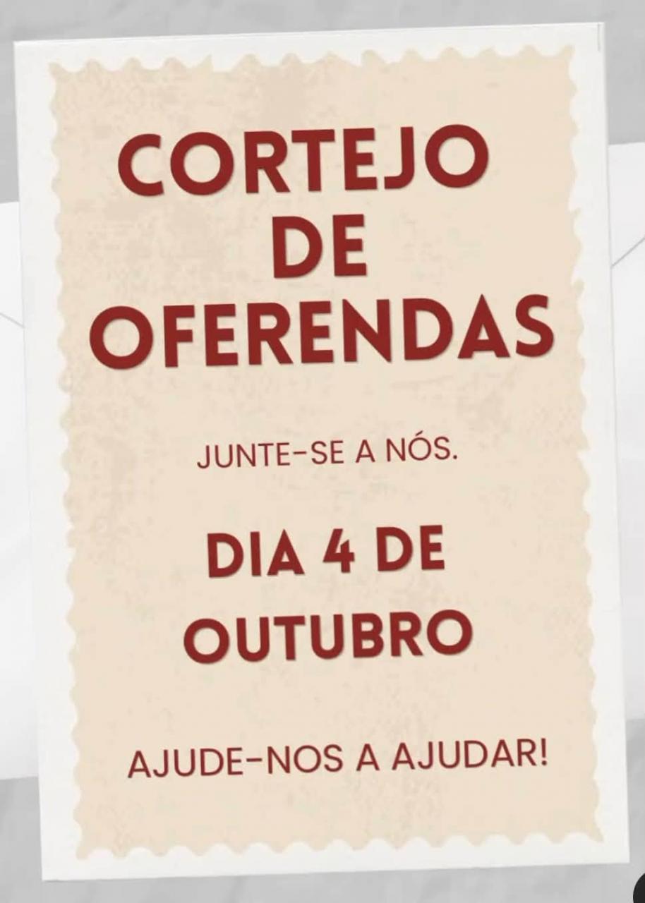Cortejo de Oferendas dos Bombeiros Volunt&aacute;rios de Our&eacute;m